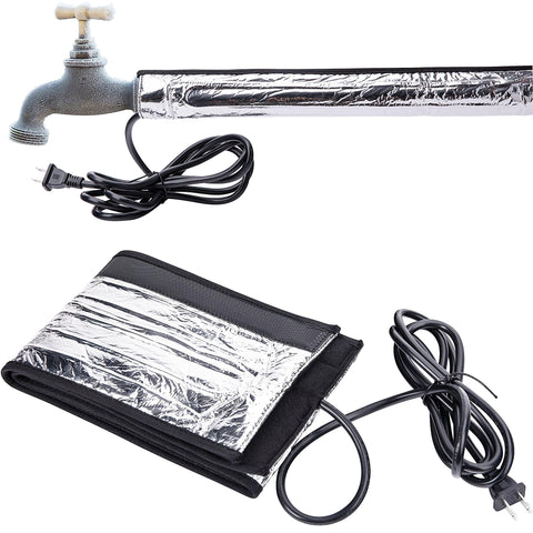Codree water pipe heat blanket shows 38.5 inch length for reliable winter protection.