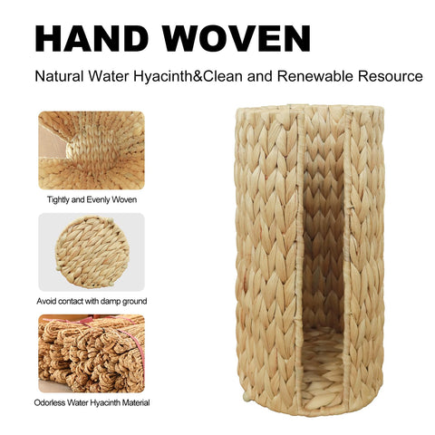 Coeusy elegant wicker texture enhances any bathroom decor.