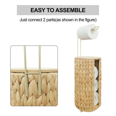 Coeusy natural water hyacinth weave adds warm, eco-friendly texture.
