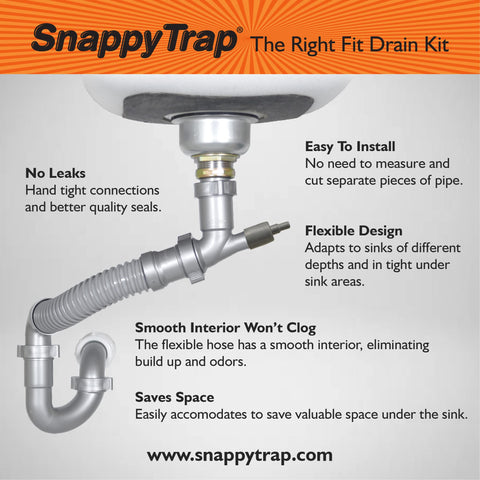 Coflex Snappy Trap DK-100 simple installation components ready to hand-tighten.