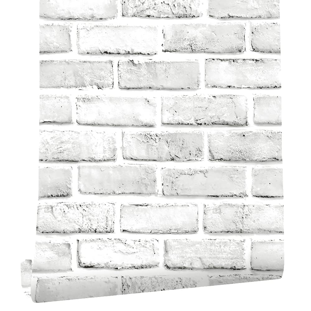 Cohoo Home brick wallpaper living room wall accent creates cozy ambience