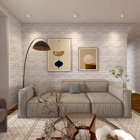 Cohoo Home brick wallpaper self-adhesive surface sticks to clean dry walls