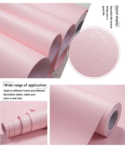 Removable, self-adhesive wallpaper that protects surfaces during updates