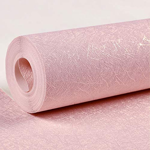 Cohoo Home silk pink wallpaper shows peel-and-stick ease for fast room updates