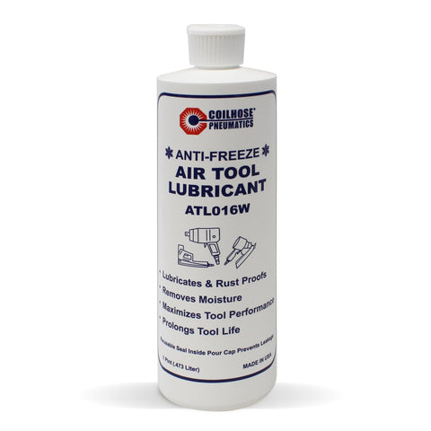 Coilhose Wintergrade 16 oz bottle pour enables precise cold-weather lubrication