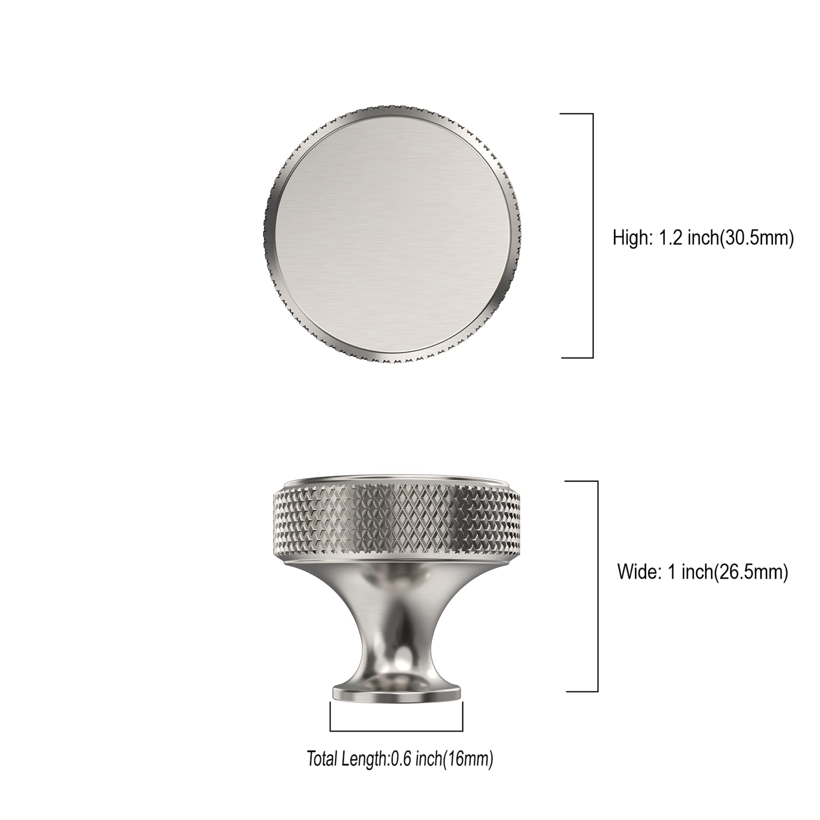 Coinkoly 10-pack knurled knobs ready for a fast cabinet refresh.