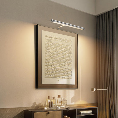 Coinmit 16-inch nickel-finish light provides sturdy, even illumination for larger frames.