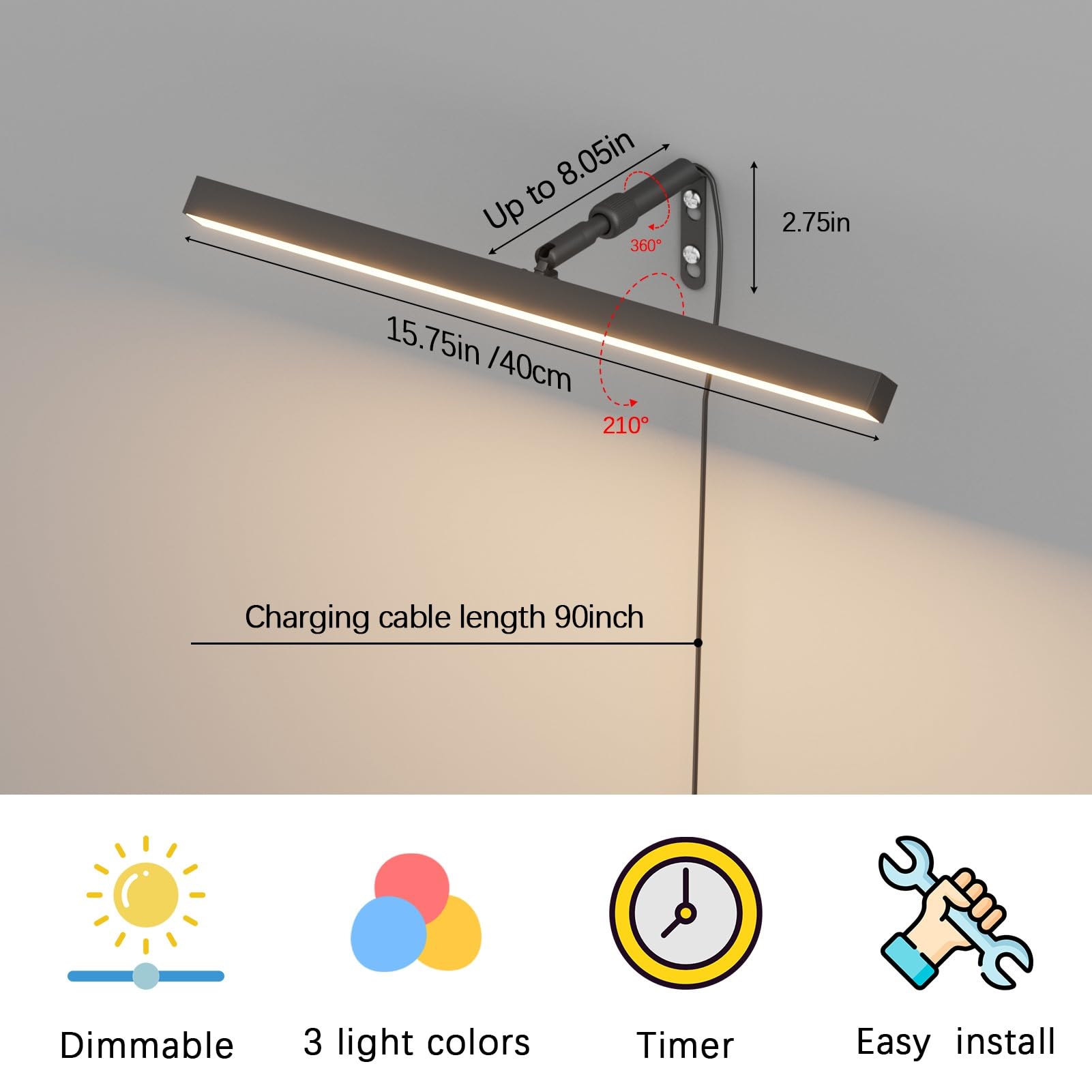Coinmit extendable arm showcases adjustable depth for framing and emphasis.