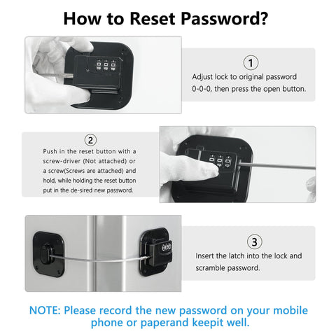 Coipdfty fridge lock multiple locks on cabinets showcase versatile home safety.