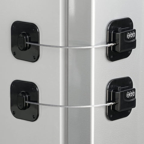 Coipdfty refrigerator lock heavy-duty on cabinet door, drill-free security