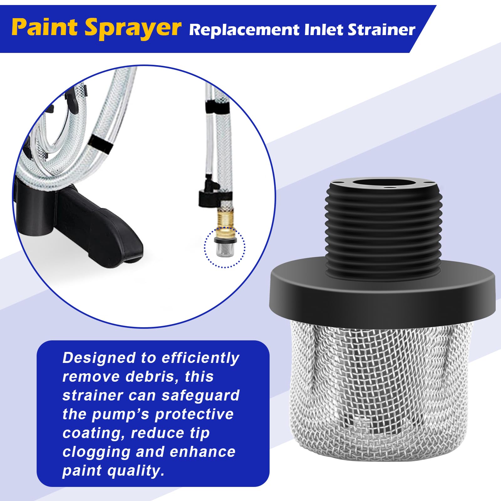 Coitak airless tip 517 allows detailed edge work with minimal overspray.