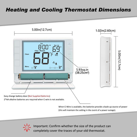 Coiiwsei thermostat menu view demonstrates seven-day programming for flexible comfort.