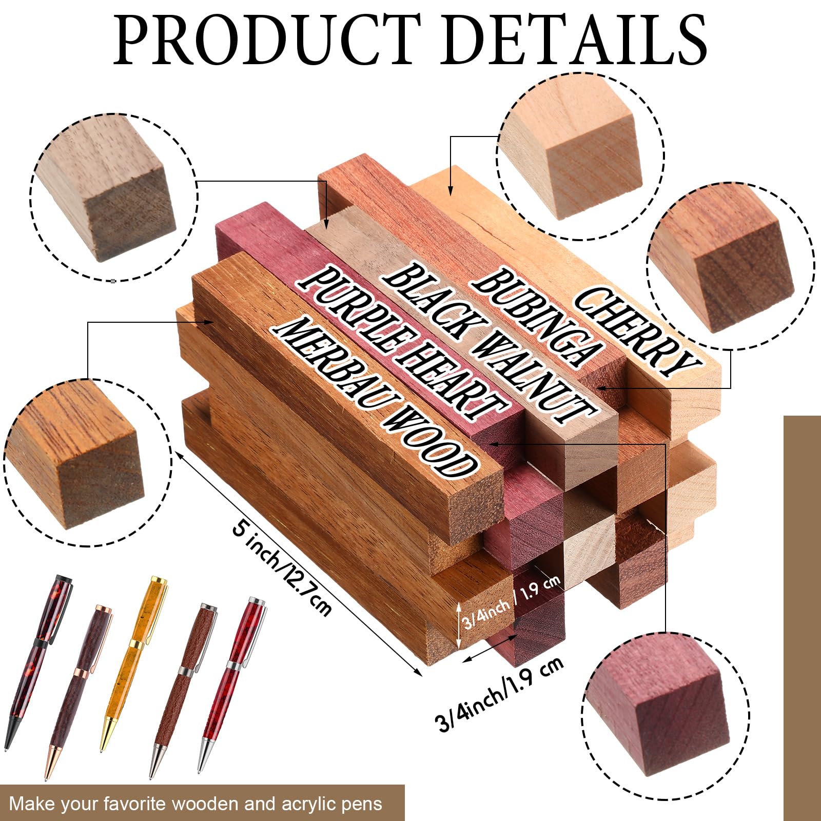 Colarr purple heart blanks showcase rich color for unique pen bodies