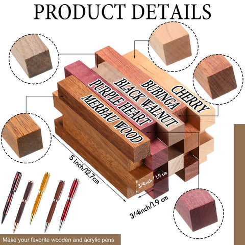 Colarr purple heart blanks showcase rich color for unique pen bodies