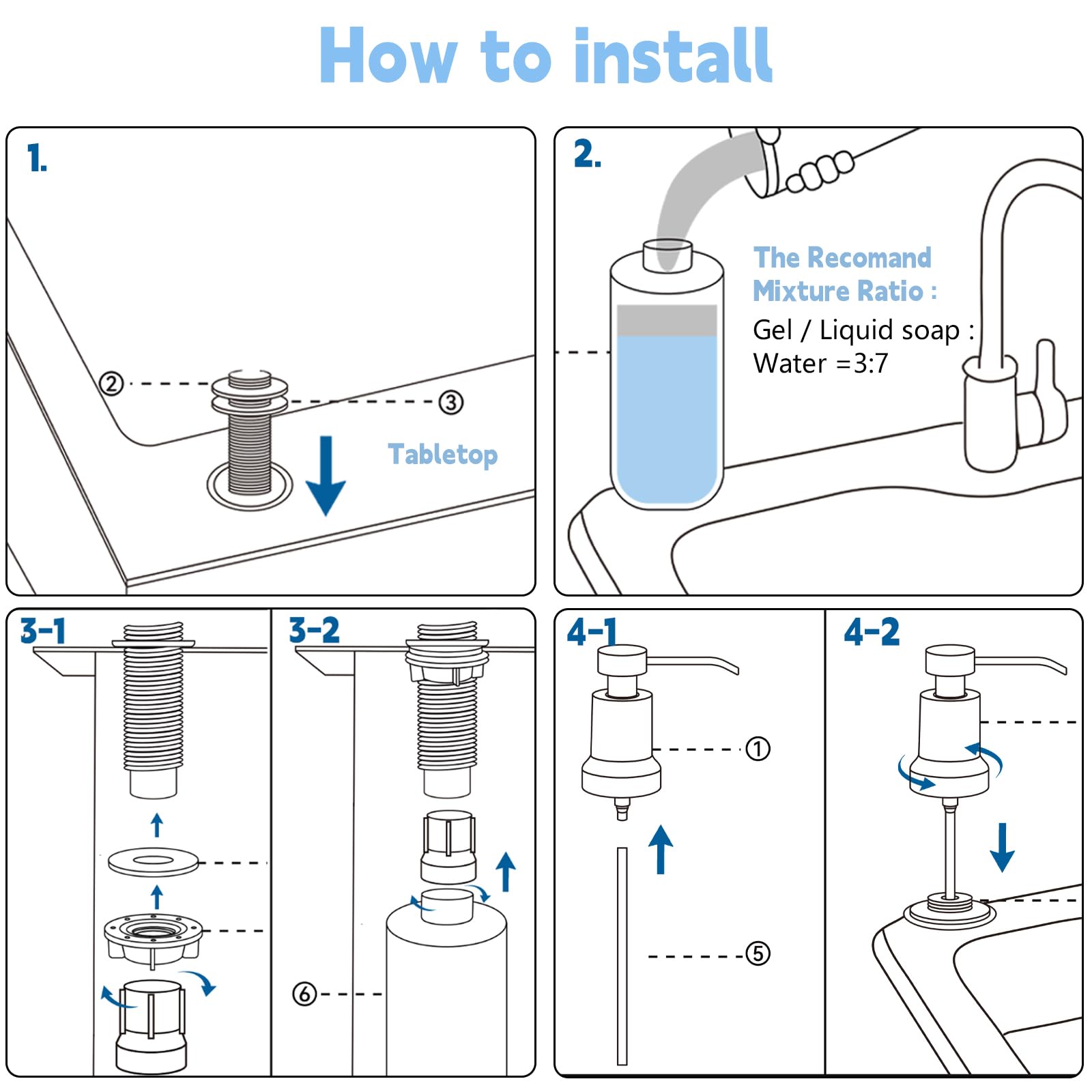 COLAYERIST wide-mouth bottle opening makes refilling quick and spill-free.