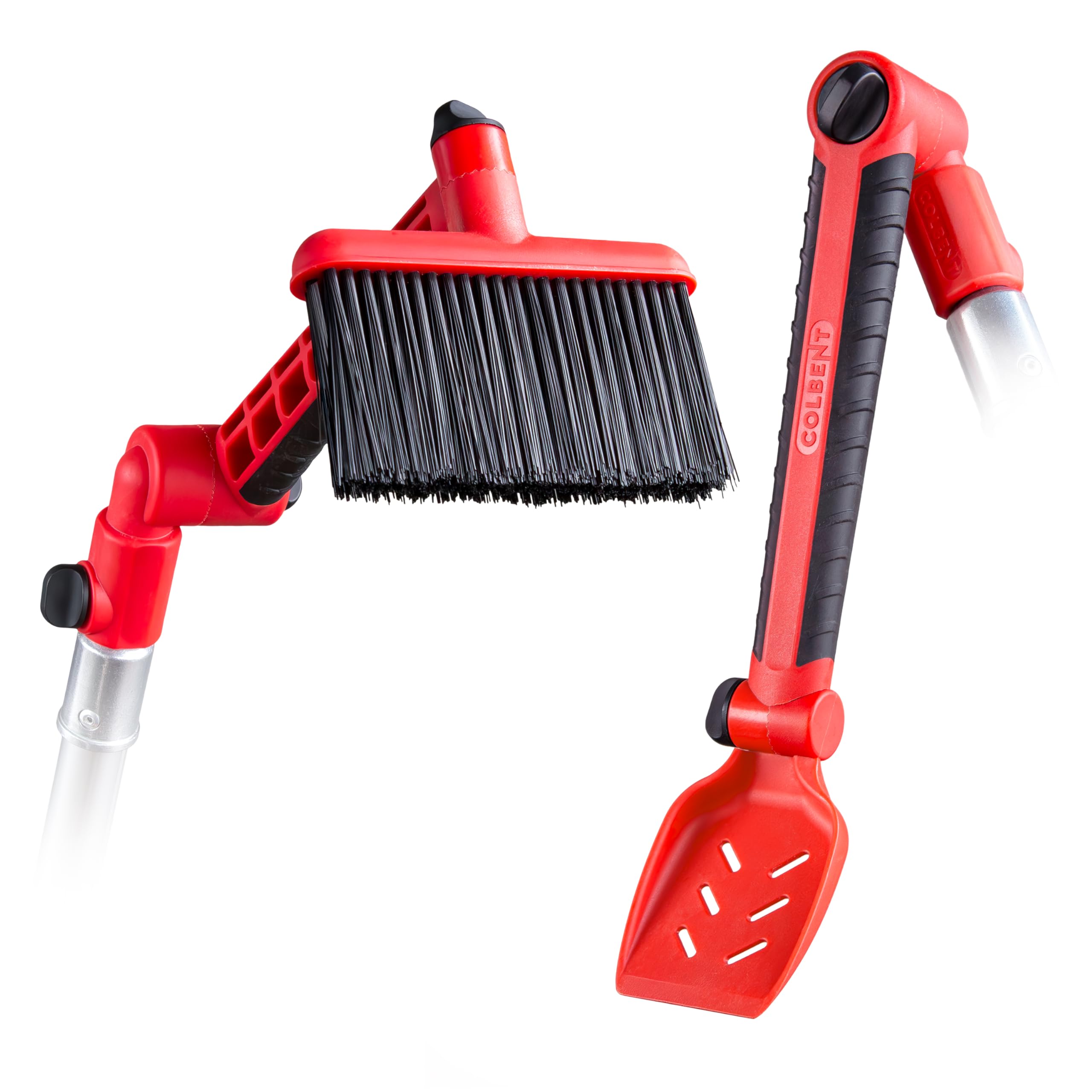Colbent multi-angle gutter cleaner attachment enables ground-based, precise cleaning from any angle.