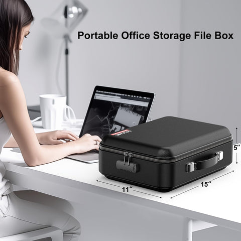 COLCASE fireproof box accommodates laptop and passports for travel protection
