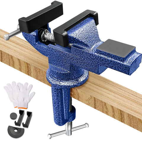 COLCUT table vise 3.1-inch clamping for precise woodworking and metalworking