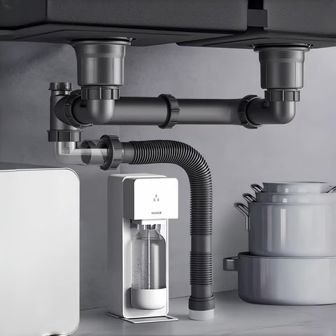 COLDDD space-saving design maximizes sink area and keeps counters uncluttered.
