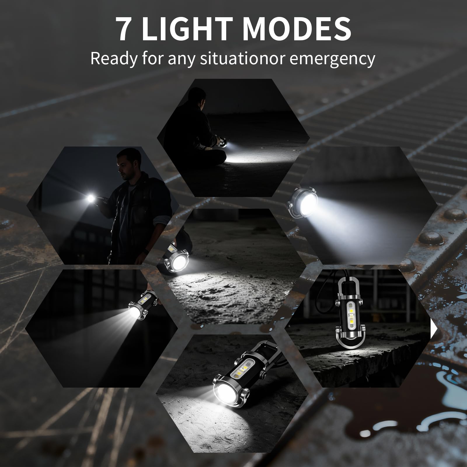 Coliatik keychain flashlight main light mode for bright, reliable daily use.