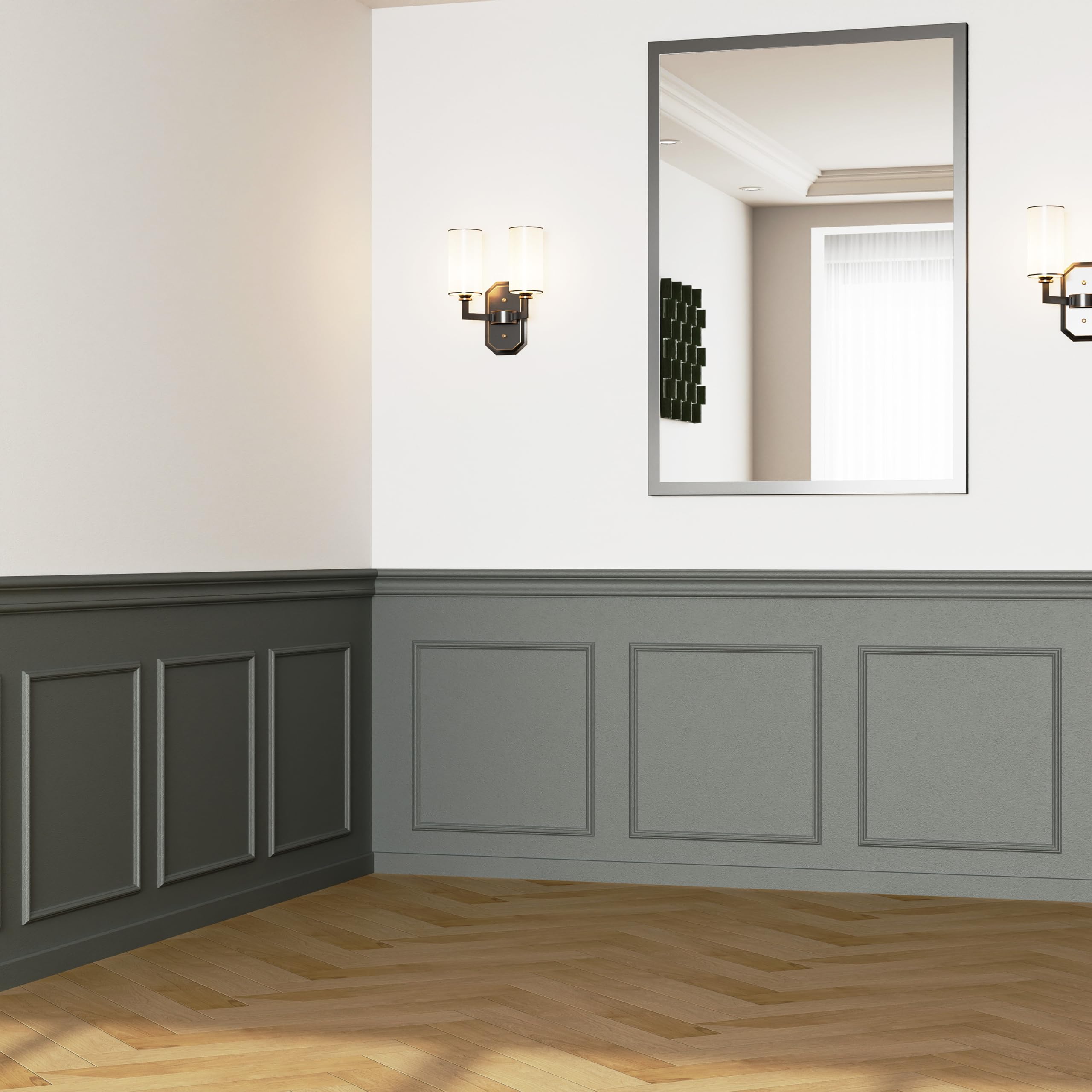 Colingmill door and wall molding creates clean lines with flexible placement