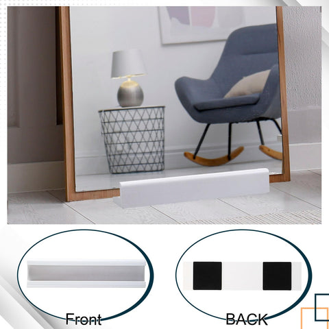 Enlarged non-slip pads provide secure grip on wood and tile floors