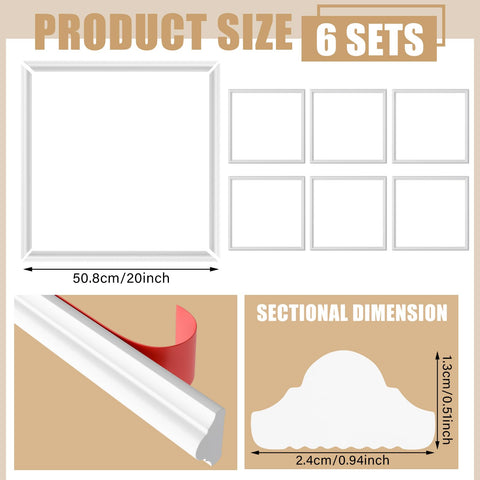Colingmill wall molding peel and stick for easy DIY installation