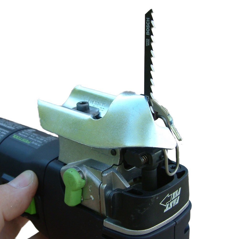 Collins Tool Coping Foot in use delivers precise cuts on most jig saws.