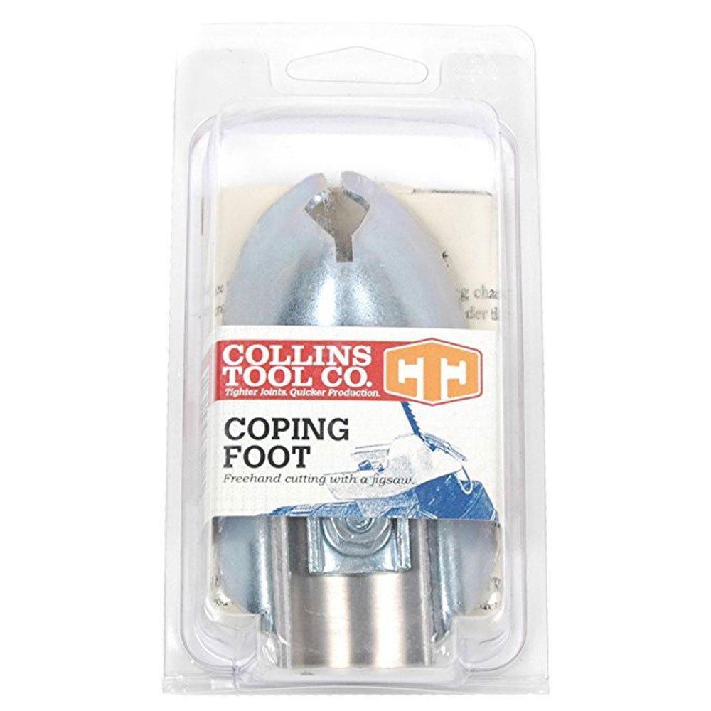 Collins Tool Coping Foot setup improves accuracy without templates.