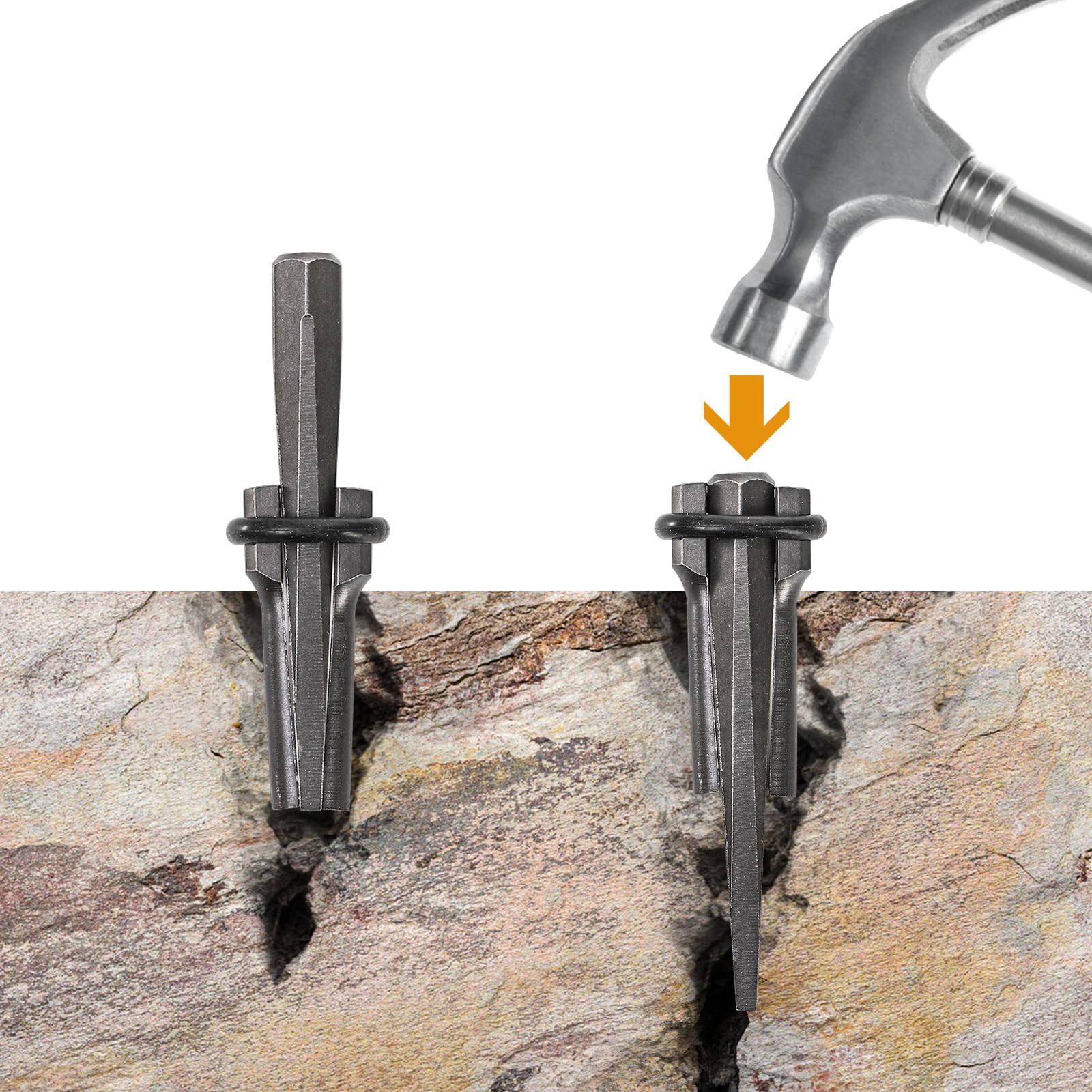 Coloch heavy-duty steel construction resists rust and bending during tough splits.