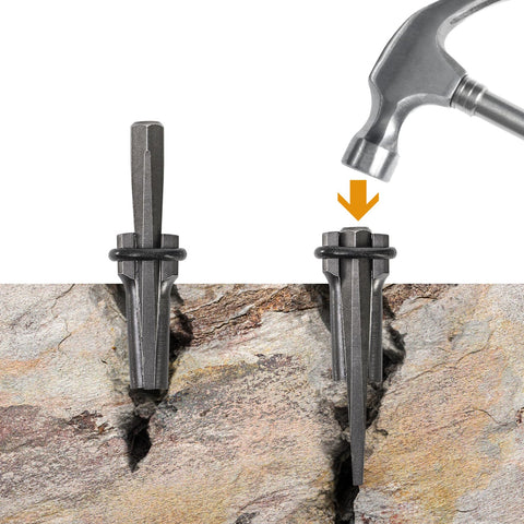Coloch heavy-duty steel construction resists rust and bending during tough splits.