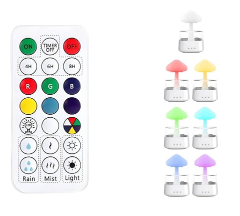 COLORLIFE remote-control adapter shown for easy lighting and mist control.