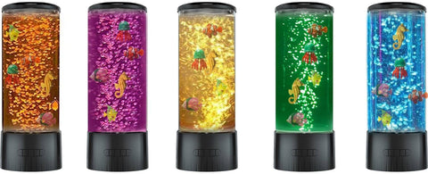 ColorLife bubble tube lamp on a table in a kids room for cozy decor