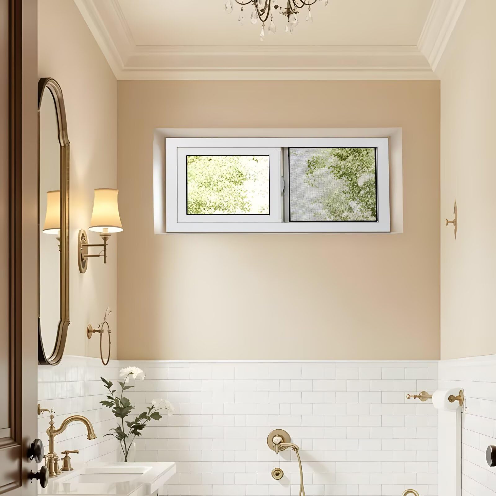 COLORPAPA basement window easy-install highlights DIY-friendly fit.