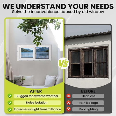 COLORPAPA basement window fiberglass-screen enables ventilation while keeping pests out.