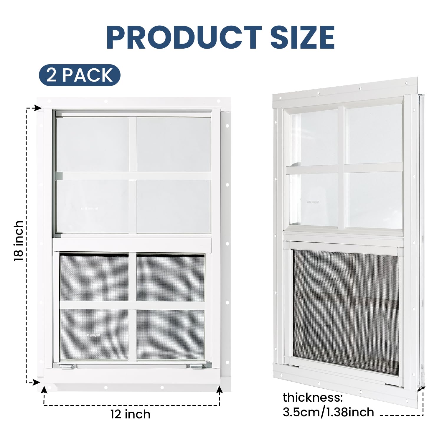 COLORPAPA shed window tempered-glass panel resists wind and rain for durability