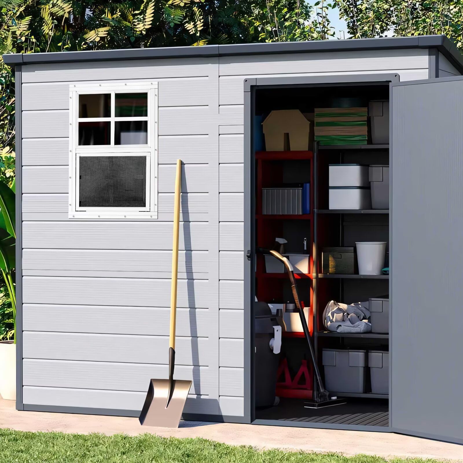COLORPAPA white shed window set brightens garages, sheds, and playhouses