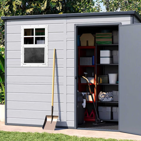 COLORPAPA white shed window set brightens garages, sheds, and playhouses