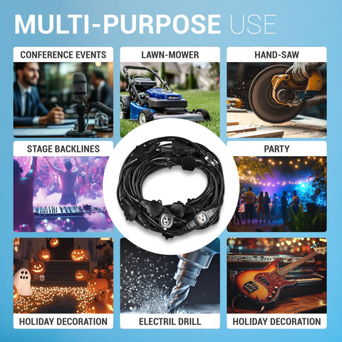 Colsen indoor and outdoor use offers versatile power access.