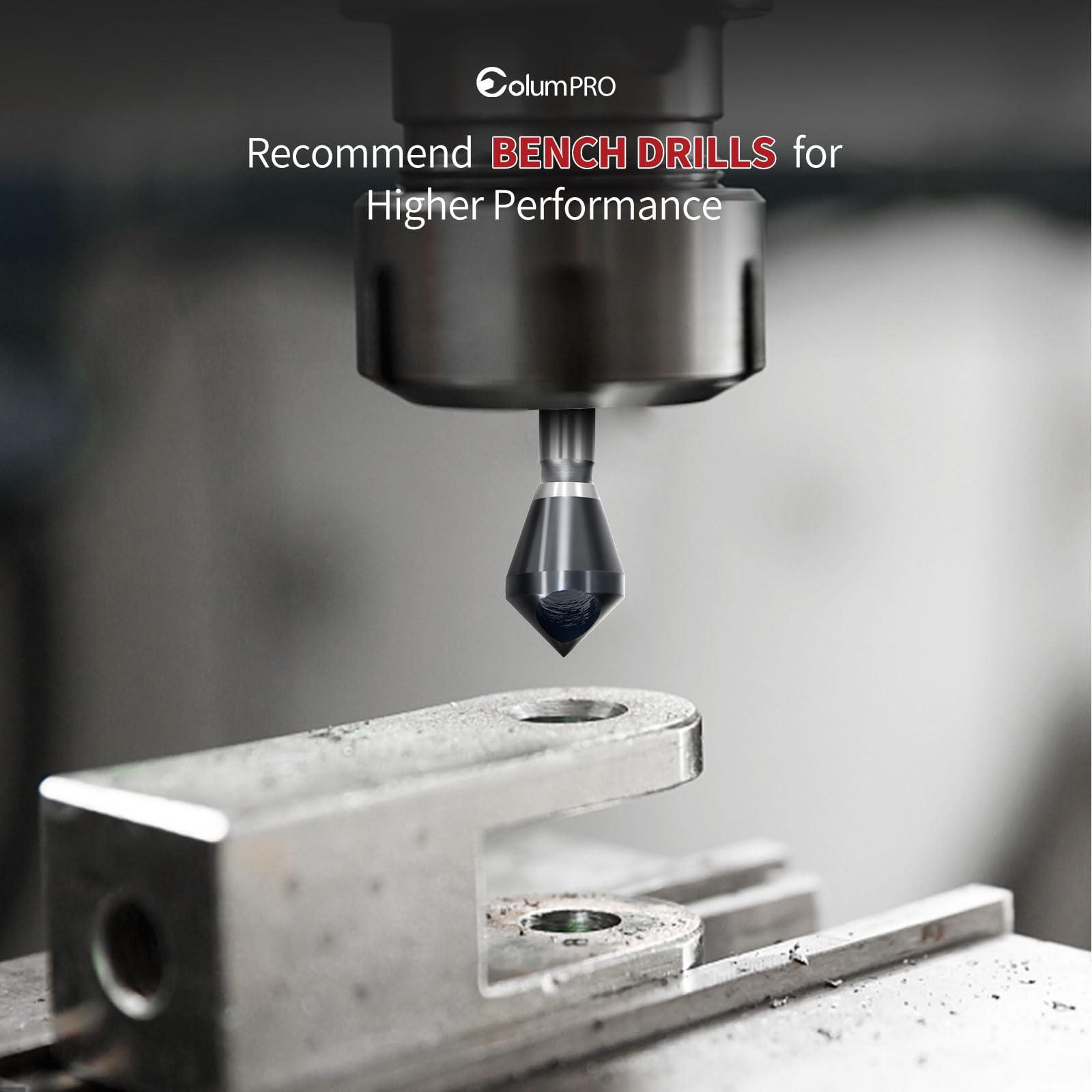 ColumPRO cobalt countersink 15-20mm bit for wood edge chamfer.