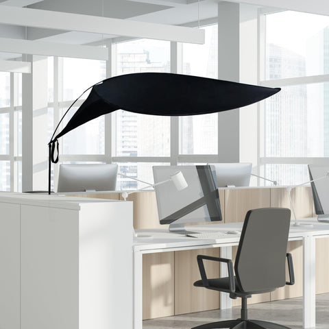 Comastbo desk shade adjustable height shows flexible sun protection for desks.