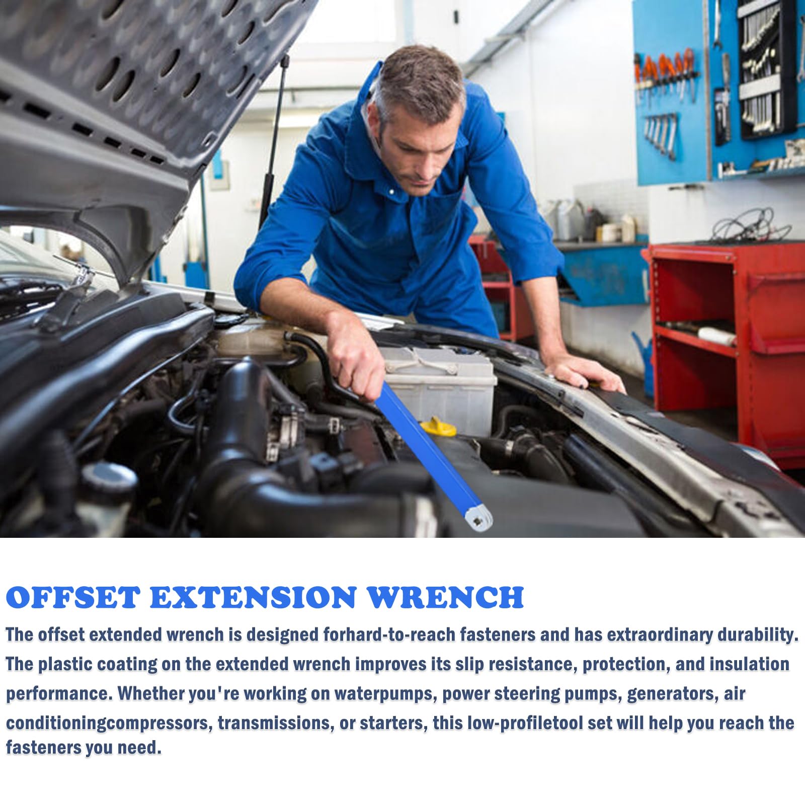COMATIP extension wrench chrome-plated core offers durability and corrosion resistance