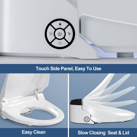 Combier bidet seat warm water delivers comforting cleansing in three temperatures
