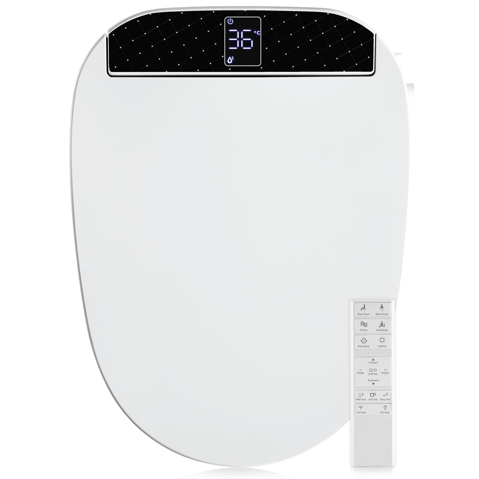 Combier CMA210S-B elongated bidet seat with wireless remote for easy control