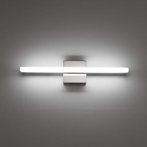 Combuh 16-inch chrome vanity light over mirror with crisp 6000K illumination.