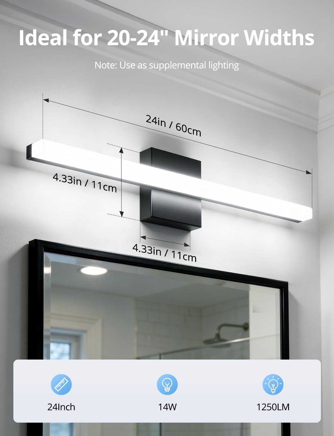 Combuh 14W integrated LEDs offer energy savings with steady, flash-free light.