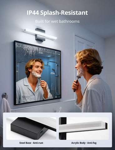 Combuh 880-lumen vanity light delivers bright, color-accurate illumination