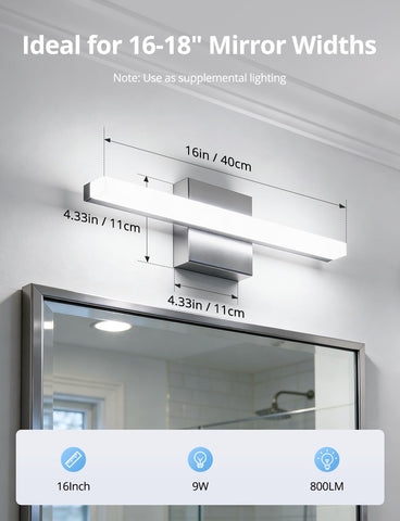 Combuh acrylic frosted cover maintains a clean, non-yellowing look.