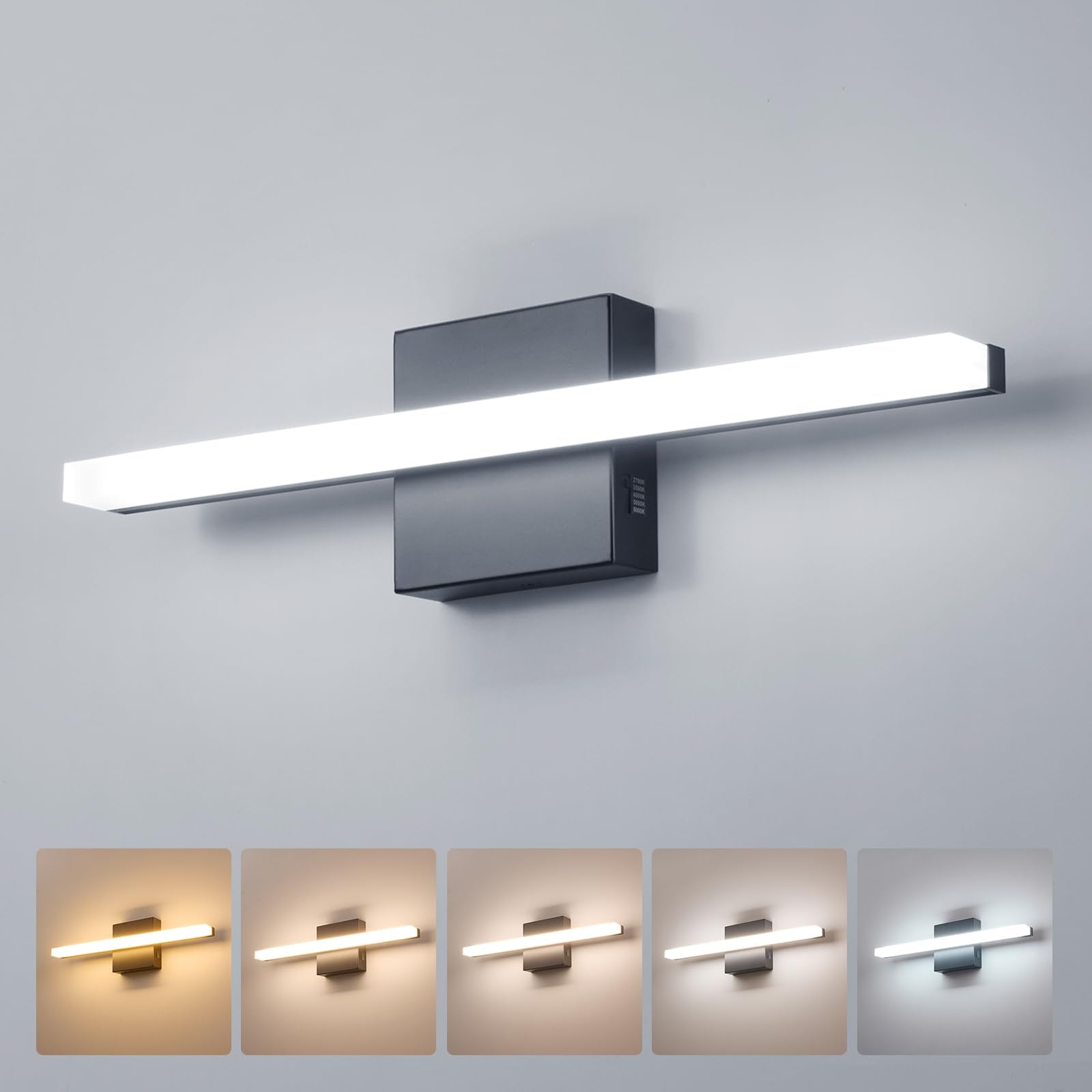 Combuh modern bathroom light 16-inch, ultra-soft diffusion for even makeup lighting