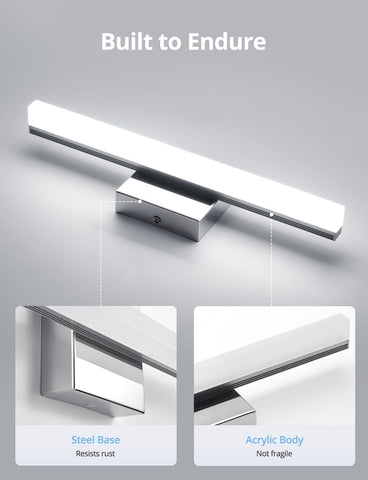 Combuh stainless steel base resists rust in humid bathrooms.
